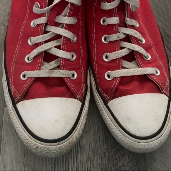 Red Converse High-Tops - Picture 5 of 5